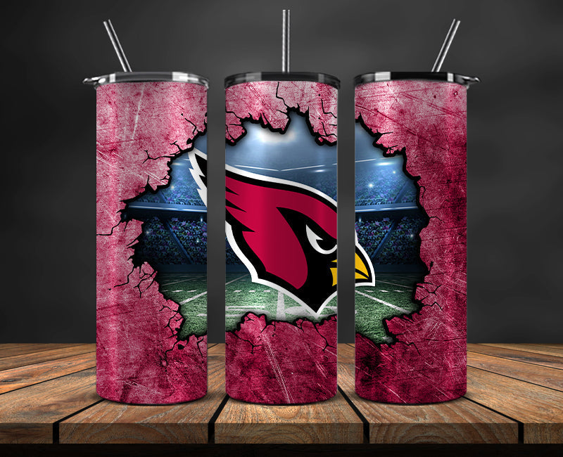 American football themed tumbler wrap design for 20oz skinny tumbler, sports fan style