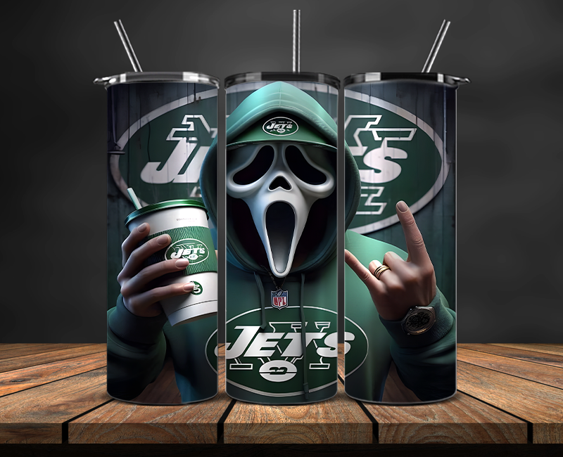 New York Jets Tumbler Wrap, NFL Trendy Tumbler 20