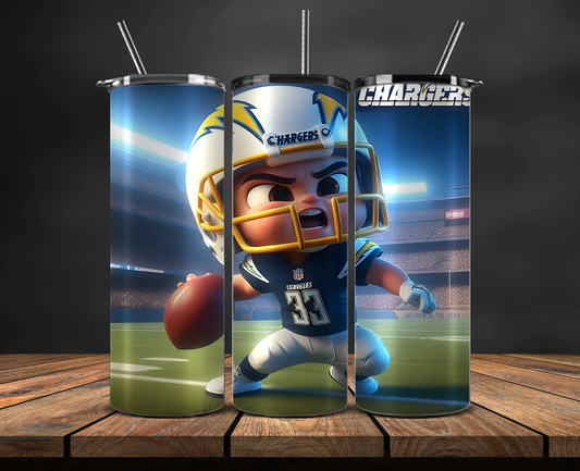 Los Angeles Chargers Tumbler Wrap, NFL Trendy Tumbler 20