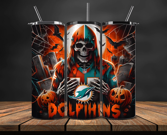 Miami Dolphins Tumbler Wrap, NFL Trendy Tumbler 20
