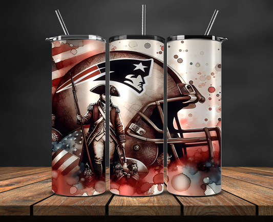 New England Patriots Tumbler Wrap, NFL Trendy Tumbler 21