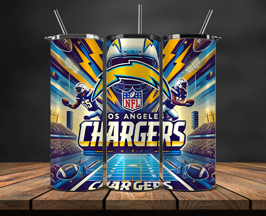 Los Angeles Chargers Tumbler Wrap, NFL Trendy Tumbler 21