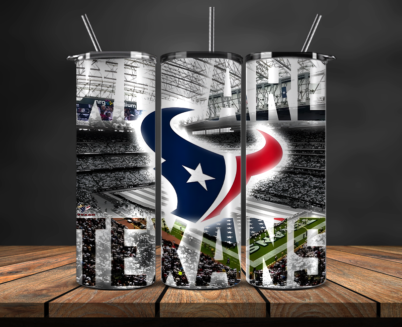Houston Texans Tumbler Wrap, NFL Trendy Tumbler 21