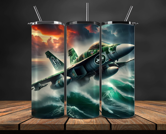 New York Jets Tumbler Wrap, NFL Trendy Tumbler 21