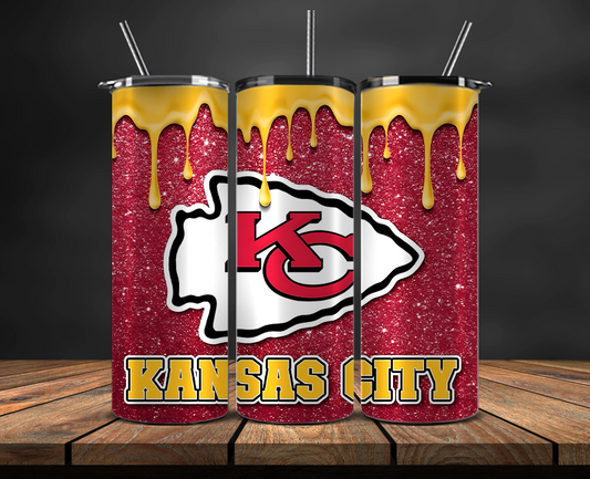 Kansas City Chiefs Tumbler Wrap, NFL Trendy Tumbler 21