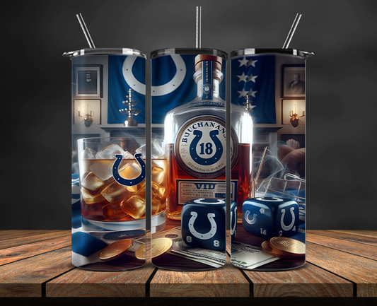 Indianapolis Colts Tumbler Wrap, NFL Trendy Tumbler 21