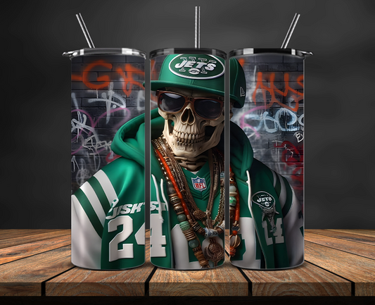 New York Jets Tumbler Wrap, NFL Trendy Tumbler 22
