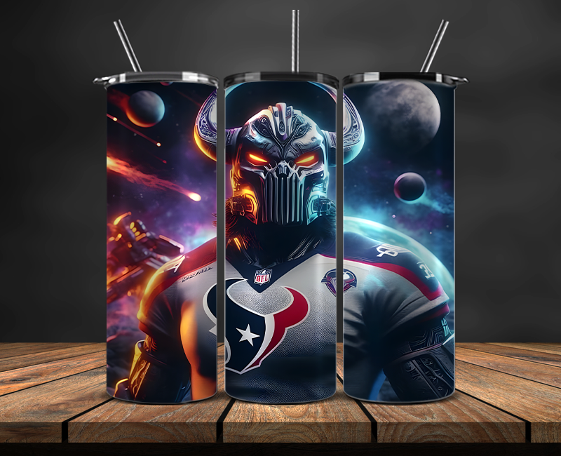 Houston Texans Tumbler Wrap, NFL Trendy Tumbler 22