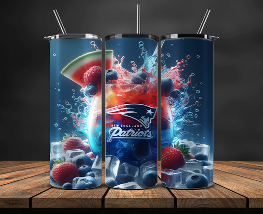 New England Patriots Tumbler Wrap, NFL Trendy Tumbler 22