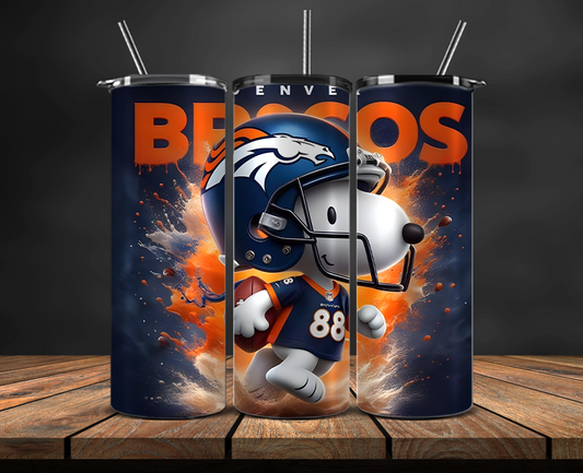 Denver Broncos Tumbler Wrap, NFL Trendy Tumbler 22