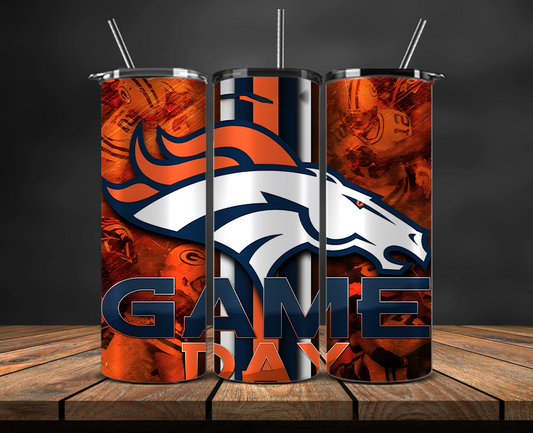 Denver Broncos Tumbler Wrap, NFL Trendy Tumbler 23