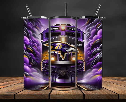 Baltimore Ravens Tumbler Wrap, NFL Trendy Tumbler 24