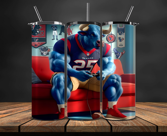 Houston Texans Tumbler Wrap, NFL Trendy Tumbler 24