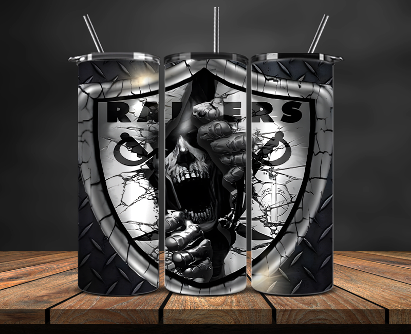 Las Vegas Raiders Tumbler Wrap, NFL Trendy Tumbler 24