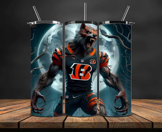 Cincinnati Bengals Tumbler Wrap, NFL Trendy Tumbler 24