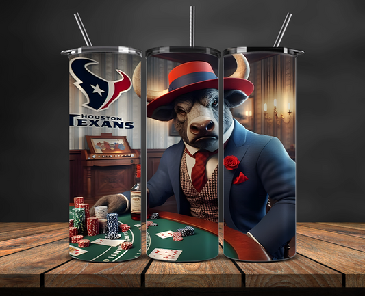 Houston Texans Tumbler Wrap, NFL Trendy Tumbler 25