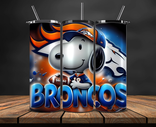 Denver Broncos Tumbler Wrap, NFL Trendy Tumbler 25