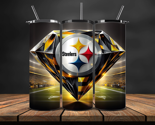 Pittsburgh Steelers Tumbler Wrap, NFL Trendy Tumbler 25