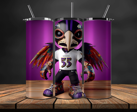 Baltimore Ravens Tumbler Wrap, NFL Trendy Tumbler 26