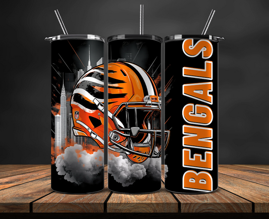 Cincinnati Bengals Tumbler Wrap, NFL Trendy Tumbler 26