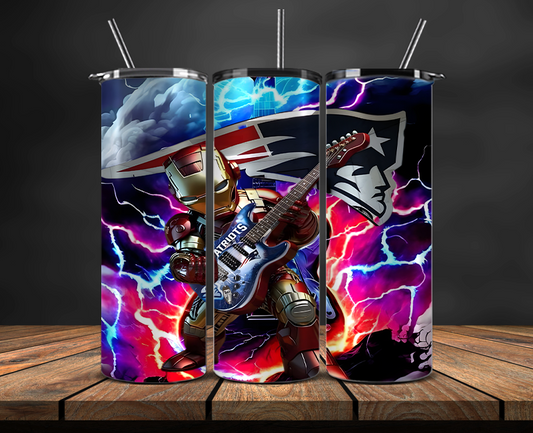 New England Patriots Tumbler Wrap, NFL Trendy Tumbler 26
