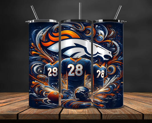 Denver Broncos Tumbler Wrap, NFL Trendy Tumbler 27