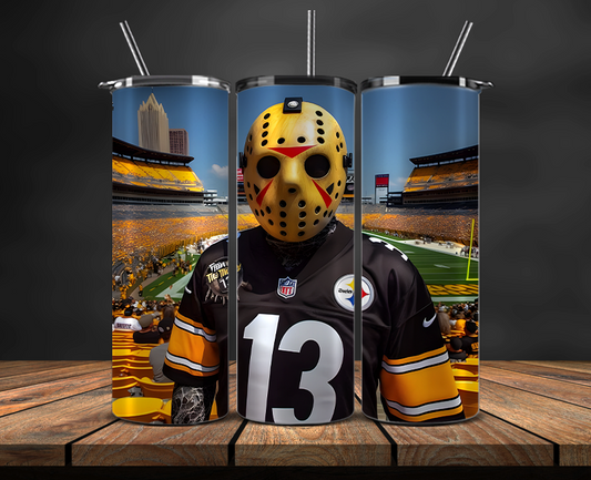 Pittsburgh Steelers Tumbler Wrap, NFL Trendy Tumbler 27