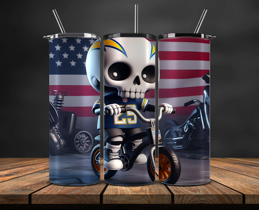 Los Angeles Chargers Tumbler Wrap, NFL Trendy Tumbler 27