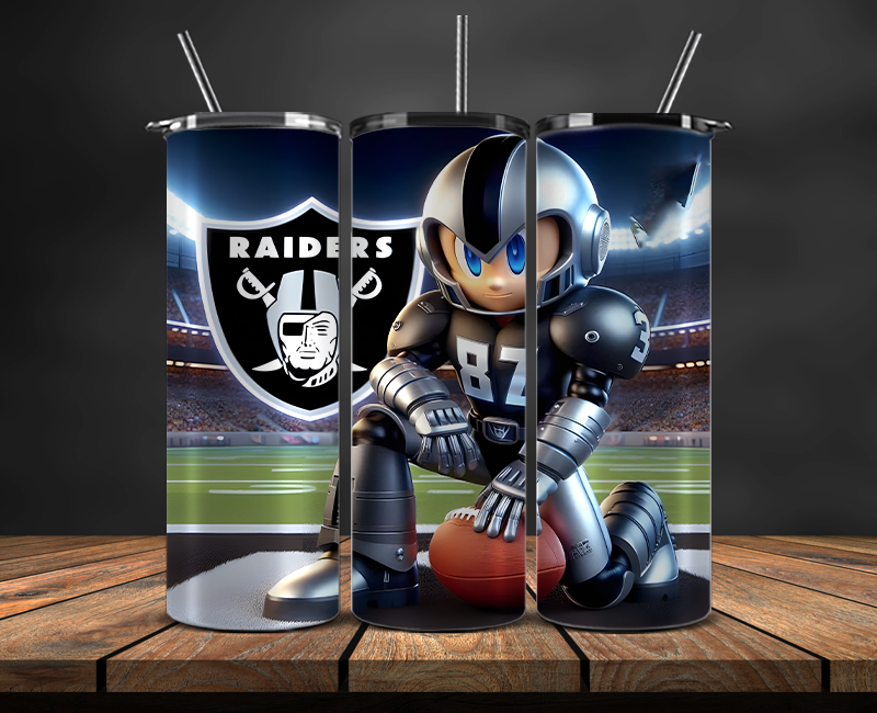 Las Vegas Raiders Tumbler Wrap, NFL Trendy Tumbler 27