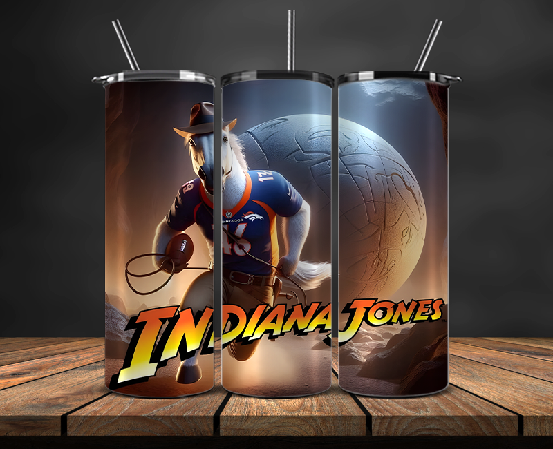 Denver Broncos Tumbler Wrap, NFL Trendy Tumbler 28