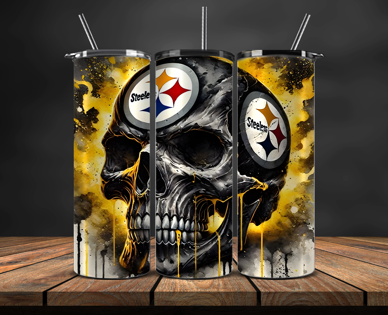 Pittsburgh Steelers Tumbler Wrap, NFL Trendy Tumbler 28