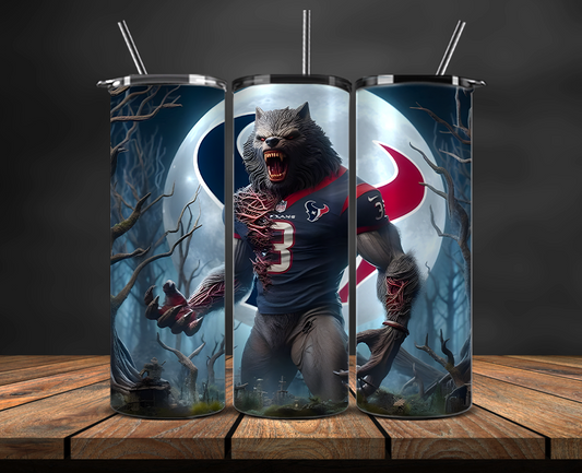 Houston Texans Tumbler Wrap, NFL Trendy Tumbler 28