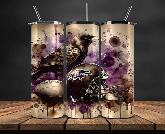 Baltimore Ravens Tumbler Wrap, NFL Trendy Tumbler 29