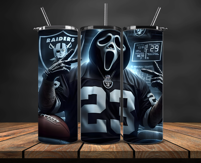 Las Vegas Raiders Tumbler Wrap, NFL Trendy Tumbler 02