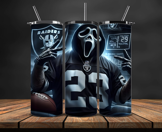 Las Vegas Raiders Tumbler Wrap, NFL Trendy Tumbler 02