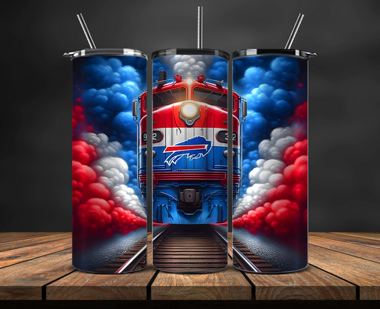 Buffalo Bills Tumbler Wrap, NFL Trendy Tumbler 02