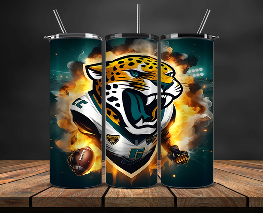 Jacksonville Jaguars Tumbler Wrap, NFL Trendy Tumbler 02