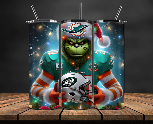 Miami Dolphins Tumbler Wrap, NFL Trendy Tumbler 30