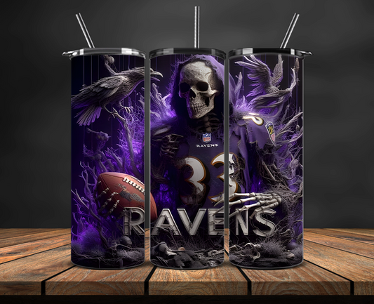 Baltimore Ravens Tumbler Wrap, NFL Trendy Tumbler 33