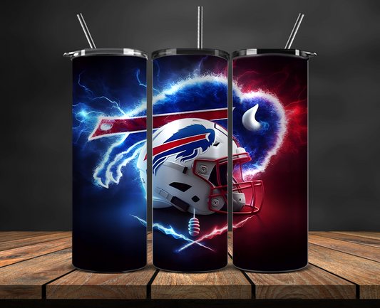 Buffalo Bills Tumbler Wrap, NFL Trendy Tumbler 33