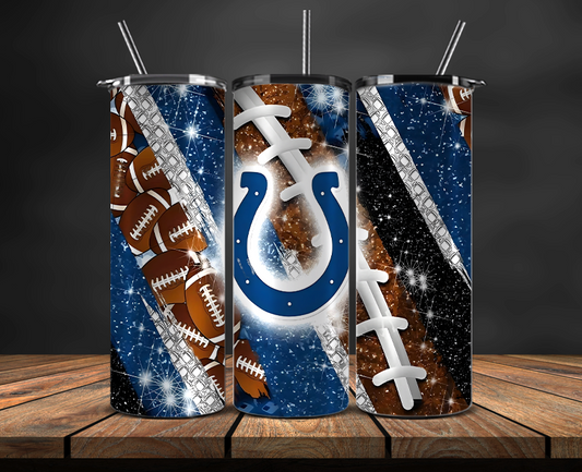 Indianapolis Colts Tumbler Wrap, NFL Trendy Tumbler 03