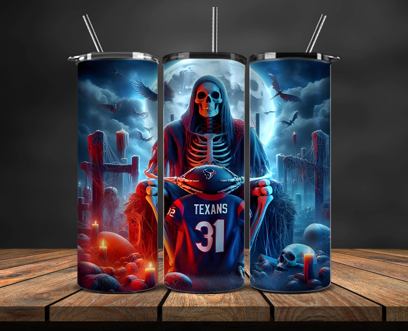 Houston Texans Tumbler Wrap, NFL Trendy Tumbler 03