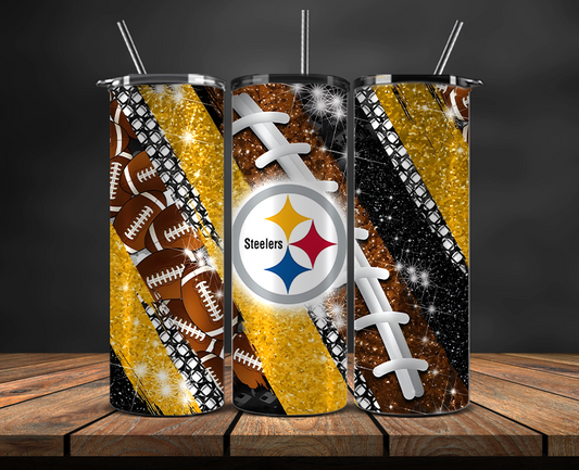 Pittsburgh Steelers Tumbler Wrap, NFL Trendy Tumbler 03