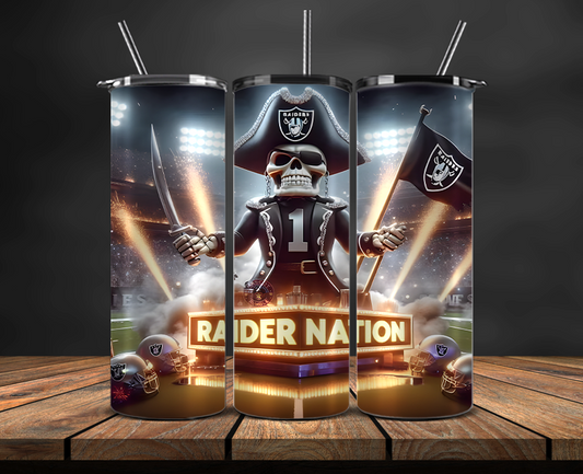 Las Vegas Raiders Tumbler Wrap, NFL Trendy Tumbler 03