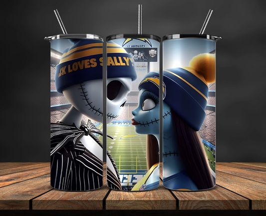 Los Angeles Chargers Tumbler Wrap, NFL Trendy Tumbler 03
