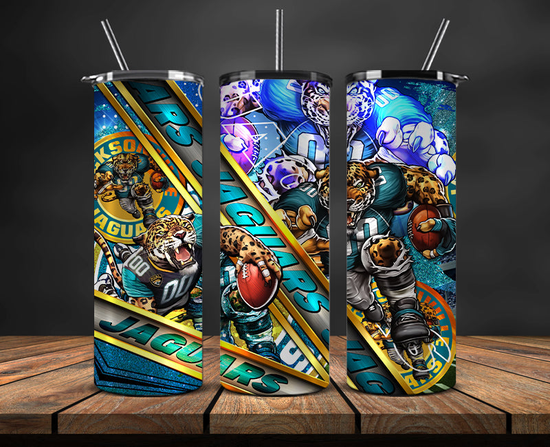 American football themed tumbler wrap design for 20oz skinny tumbler, sports fan style