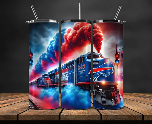 Buffalo Bills Tumbler Wrap, NFL Trendy Tumbler 04