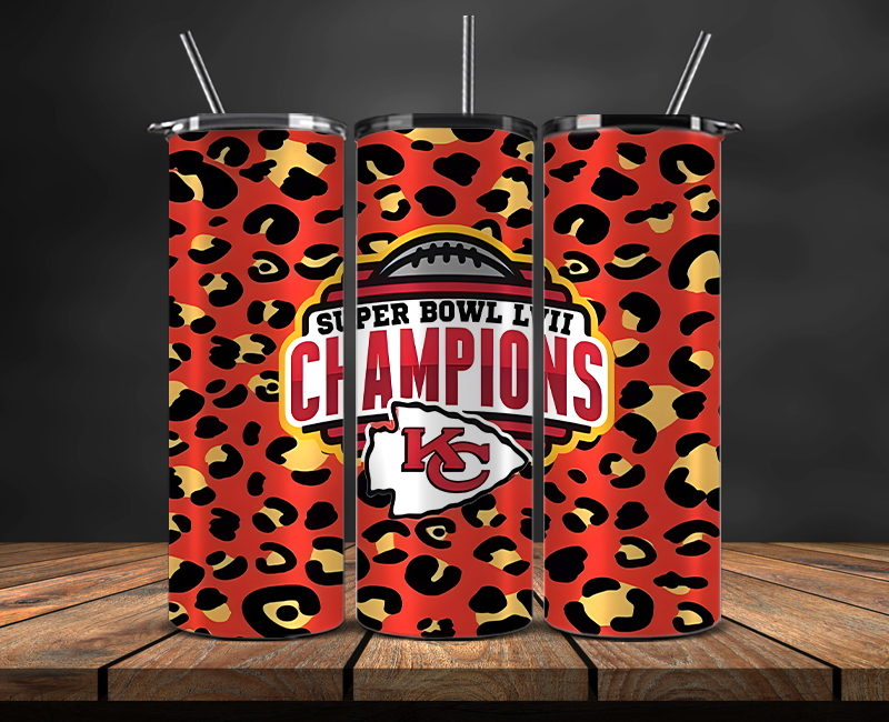 Kansas City Chiefs Tumbler Wrap, NFL Trendy Tumbler 04