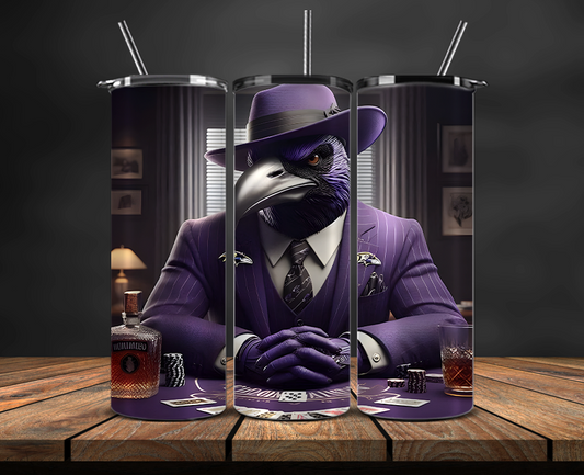 Baltimore Ravens Tumbler Wrap, NFL Trendy Tumbler 04