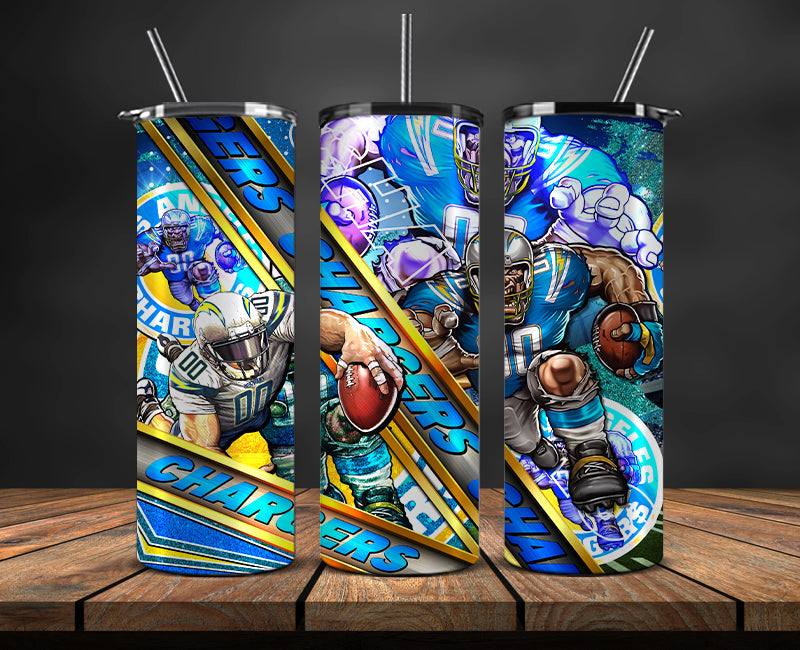 American football themed tumbler wrap design for 20oz skinny tumbler, sports fan style